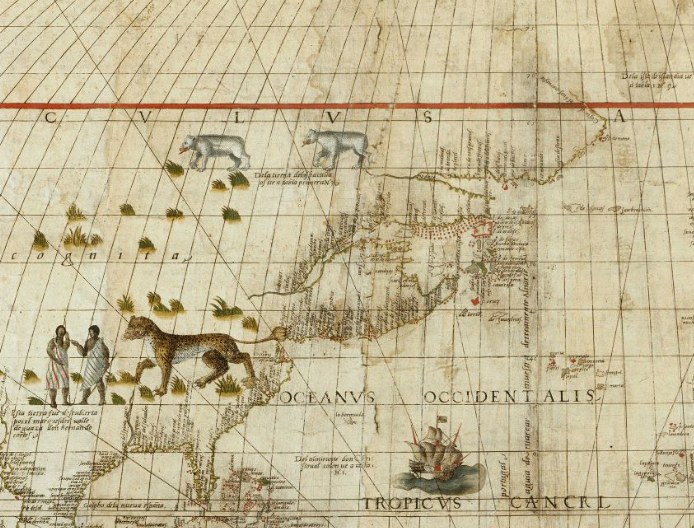 MAPPEMONDE DE SEBASTIEN CABOT, 1544