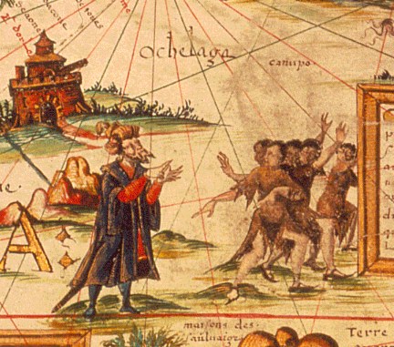 MAPPEMONDE DE PIERRE DESCELIERS, 1550 — détail 2