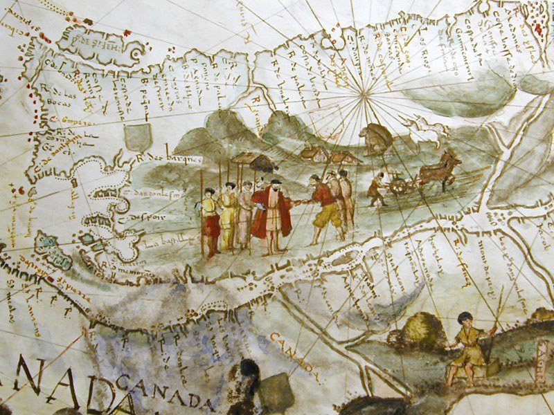 MAPPEMONDE « DAUPHIN », DITE DE HARLEY, 1536 — détail 2